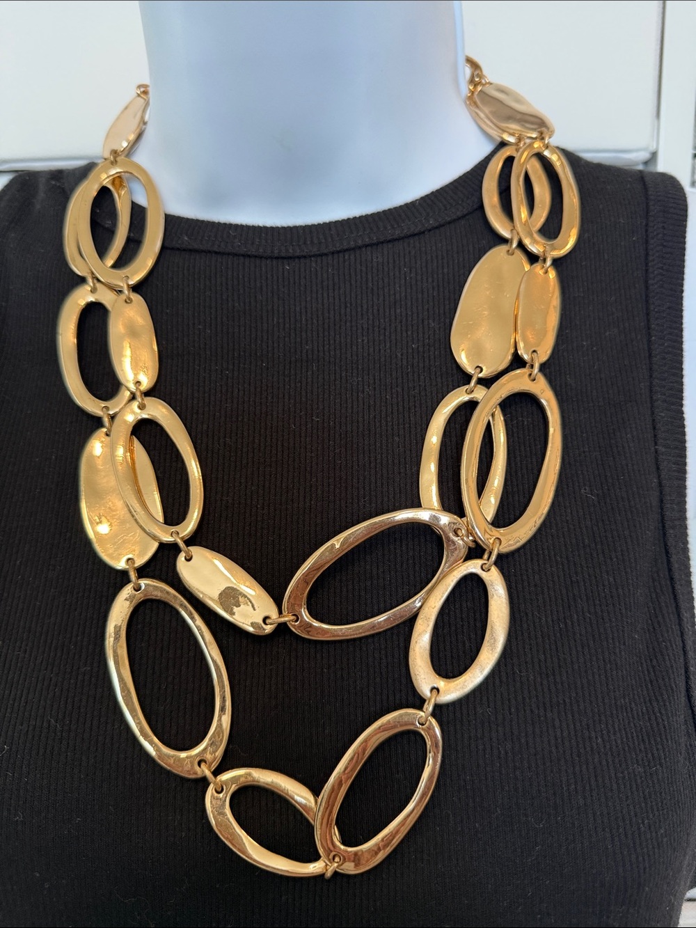Gold Long Link Necklace - Women Jewelry